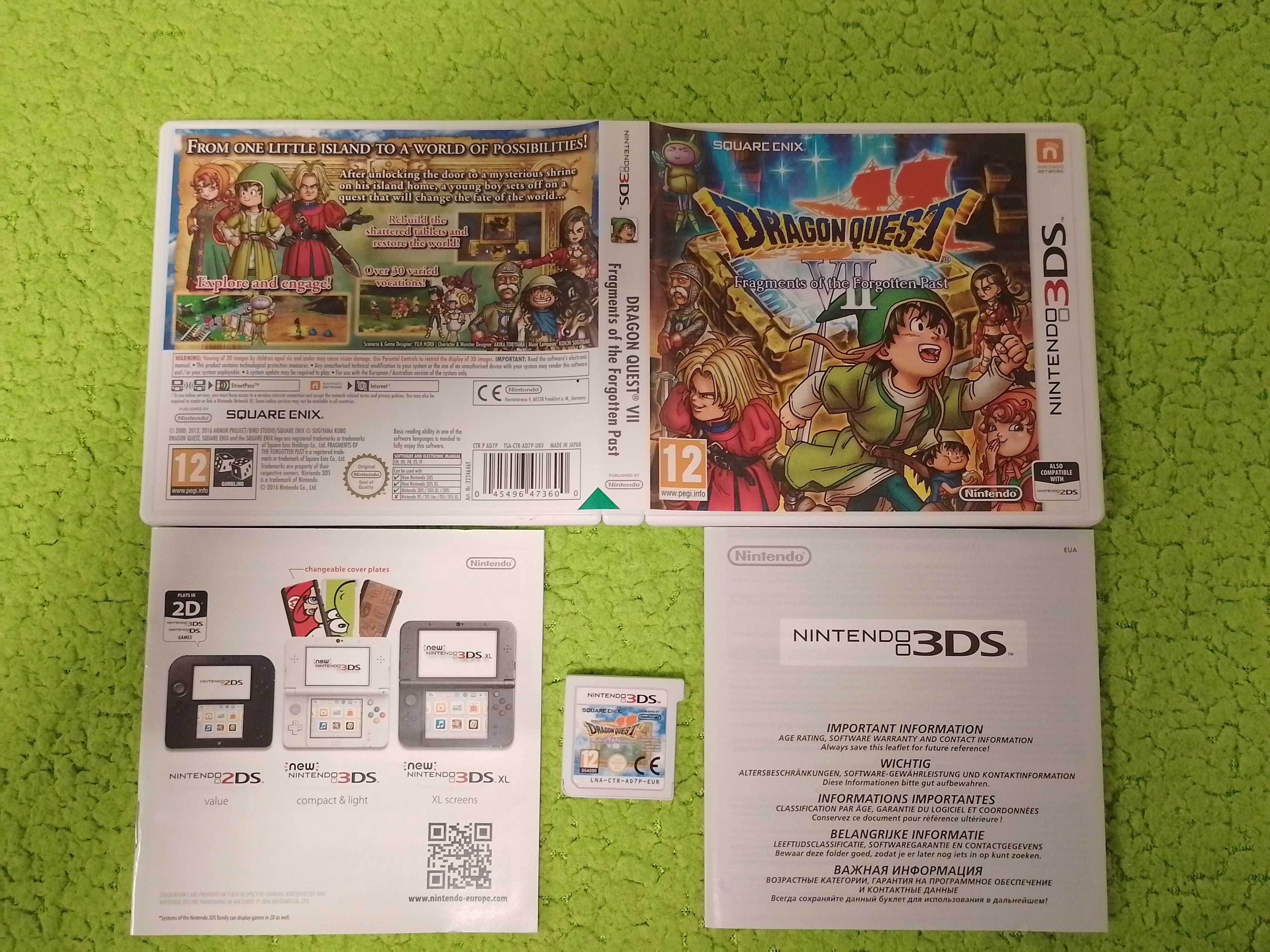 Dragon Quest 7 Fragments of the Forgotten Past Nintendo 3DS komplet