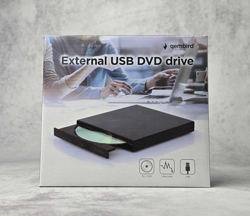 Зовнішній DVD привід Gembird DVD-USB-04 Новий!