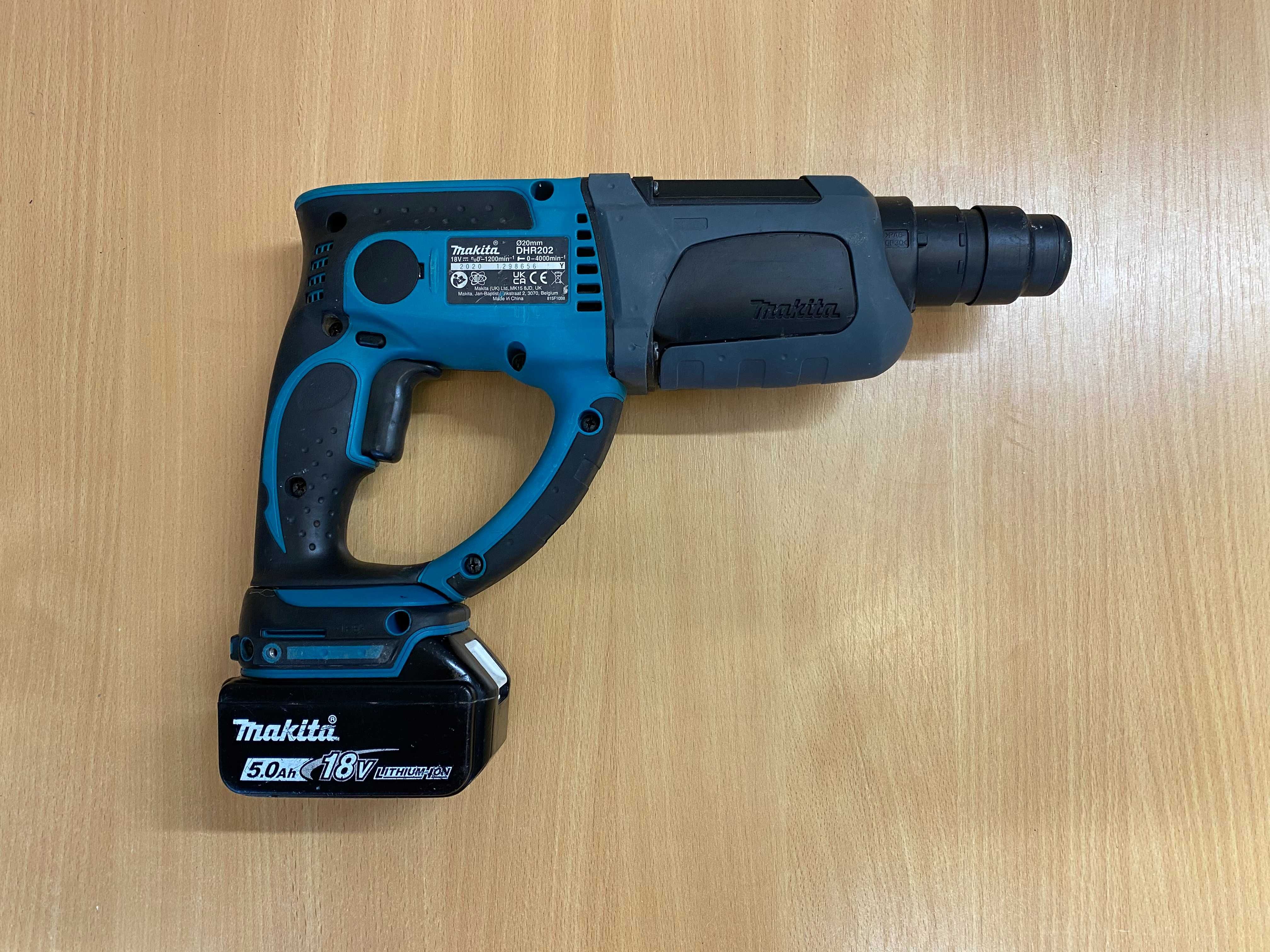 Młotowiertarka MAKITA DHR202 + bateria 18V 5.0Ah – stan bardzo dobry
