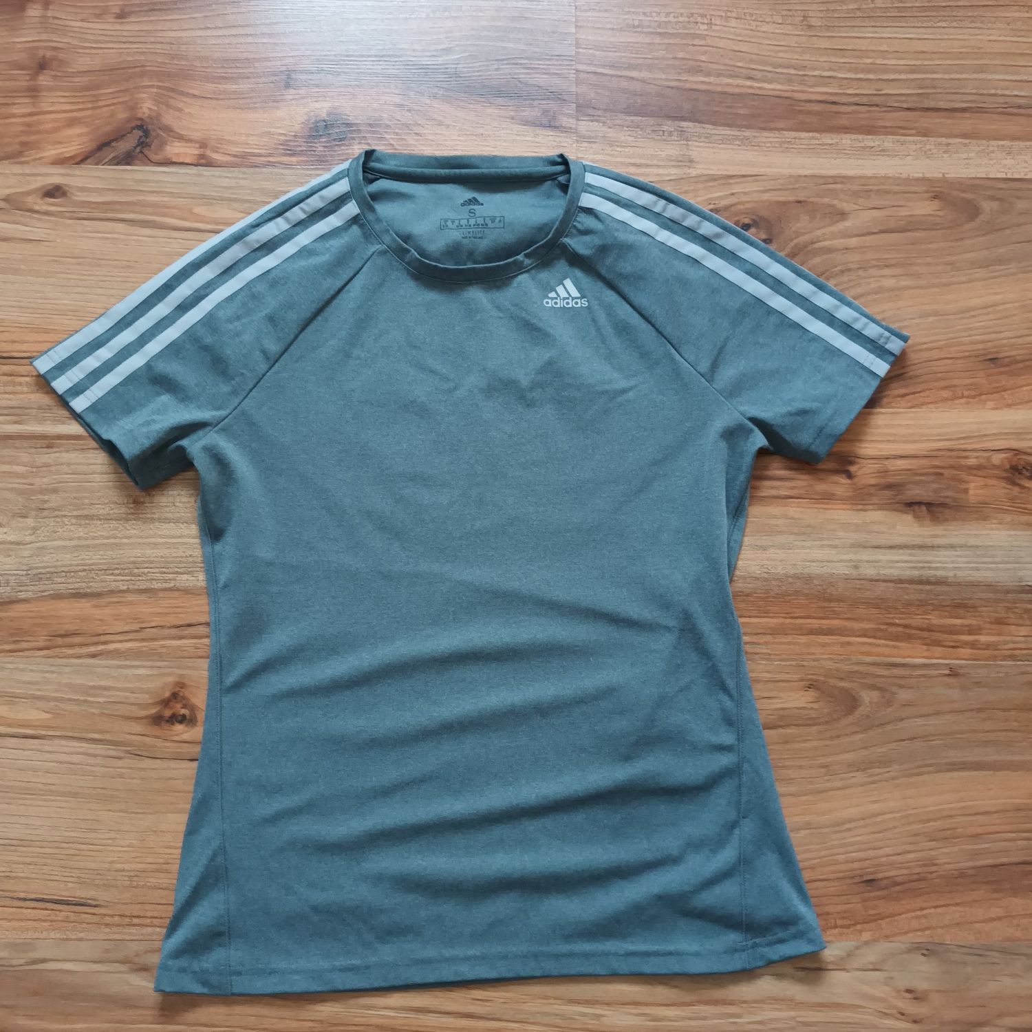 Koszulka S 36 Adidas Climalite sportowa szara taliowana