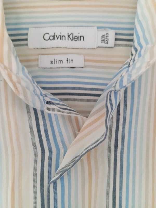 Koszula Męska Calvin Klein Bawełna Unikat Vintage M