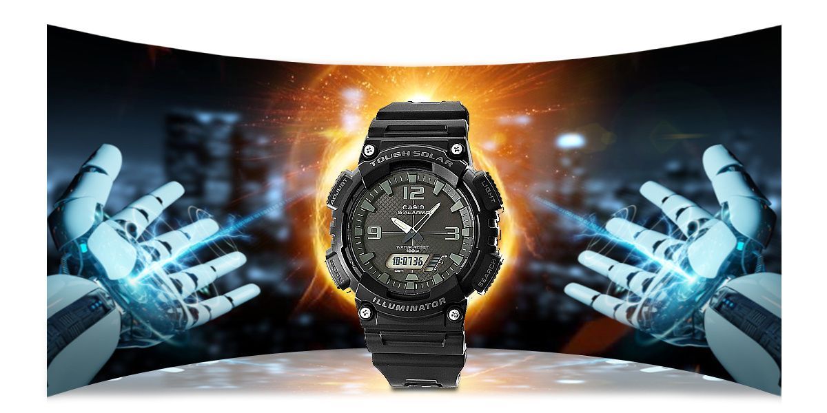 zegarek męski casio solar aq-s810w-1a2vdf