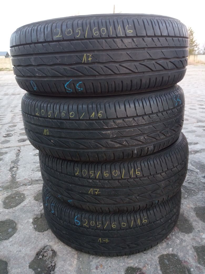 Opony 16" 205/60R16 BRIDGESTONE komplet letnie