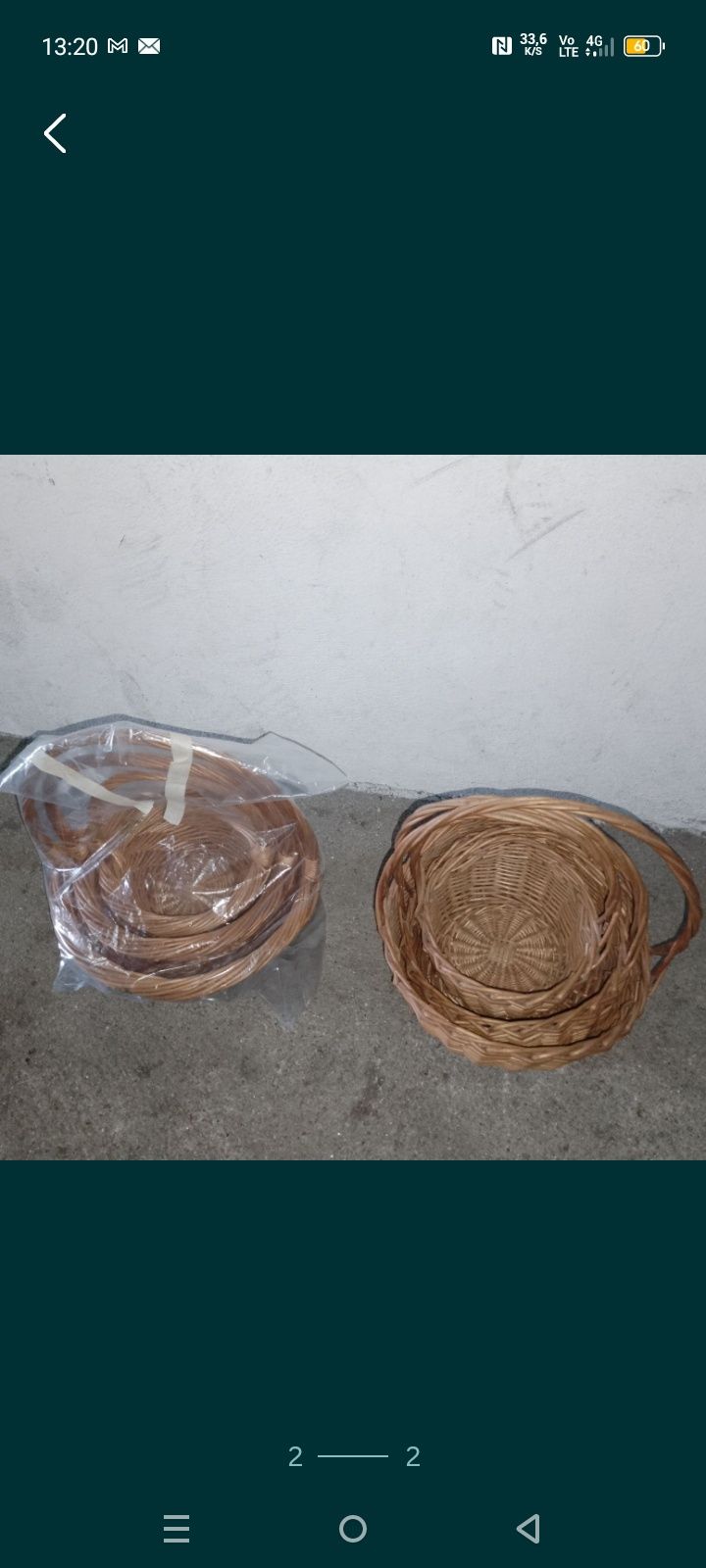 Cestinhos em vime