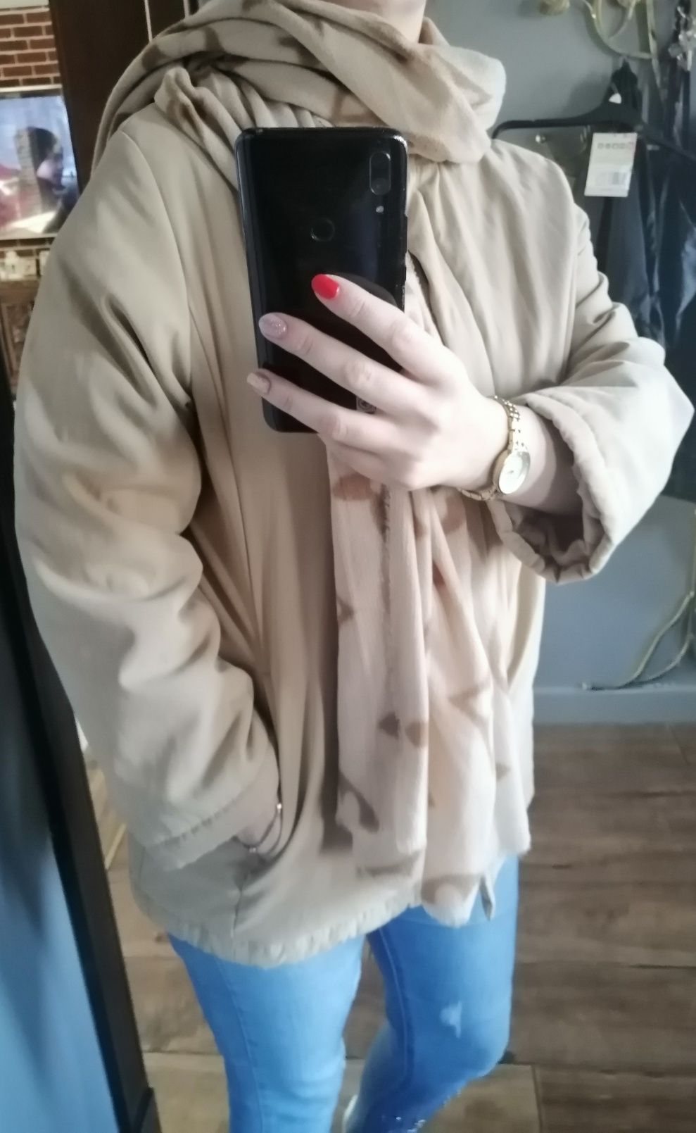 Kurtka camel, rozmiar XL, C&A. 42 rozmiar