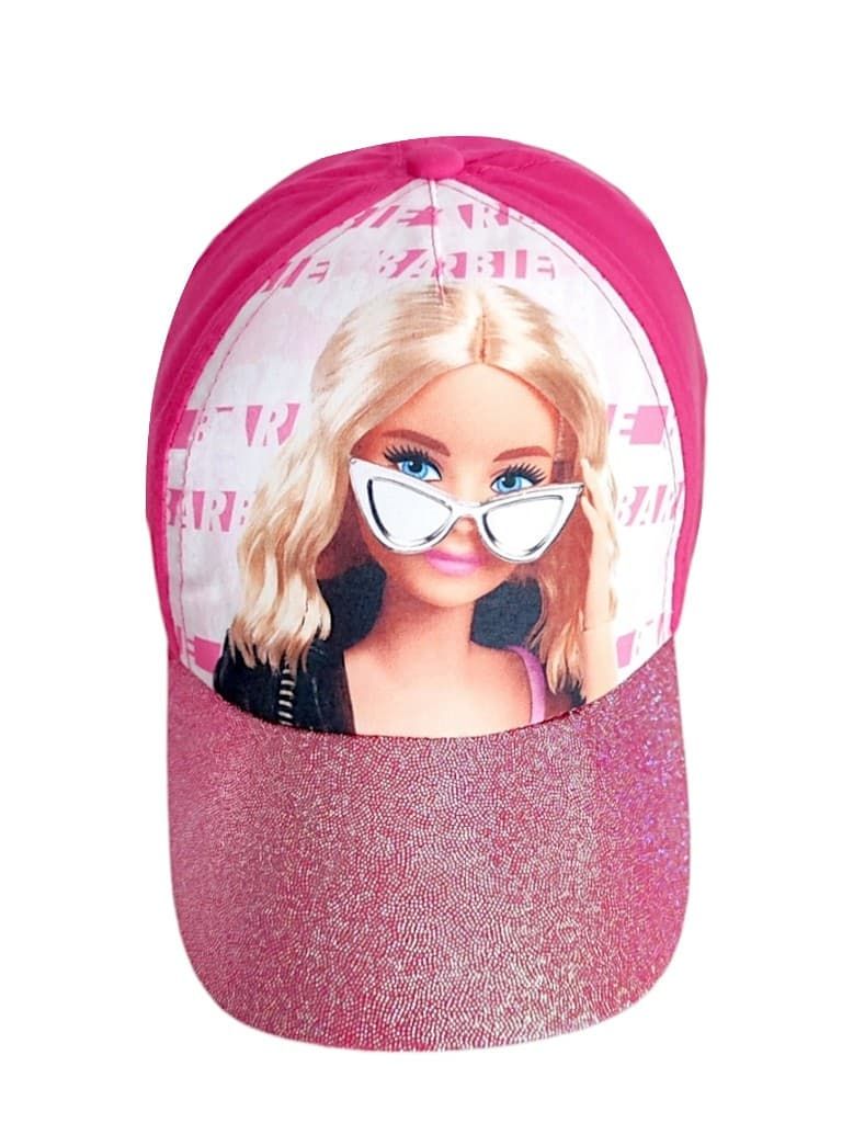 Czapka z daszkiem bejsbolówka dla dziewczynki Barbie 52cm