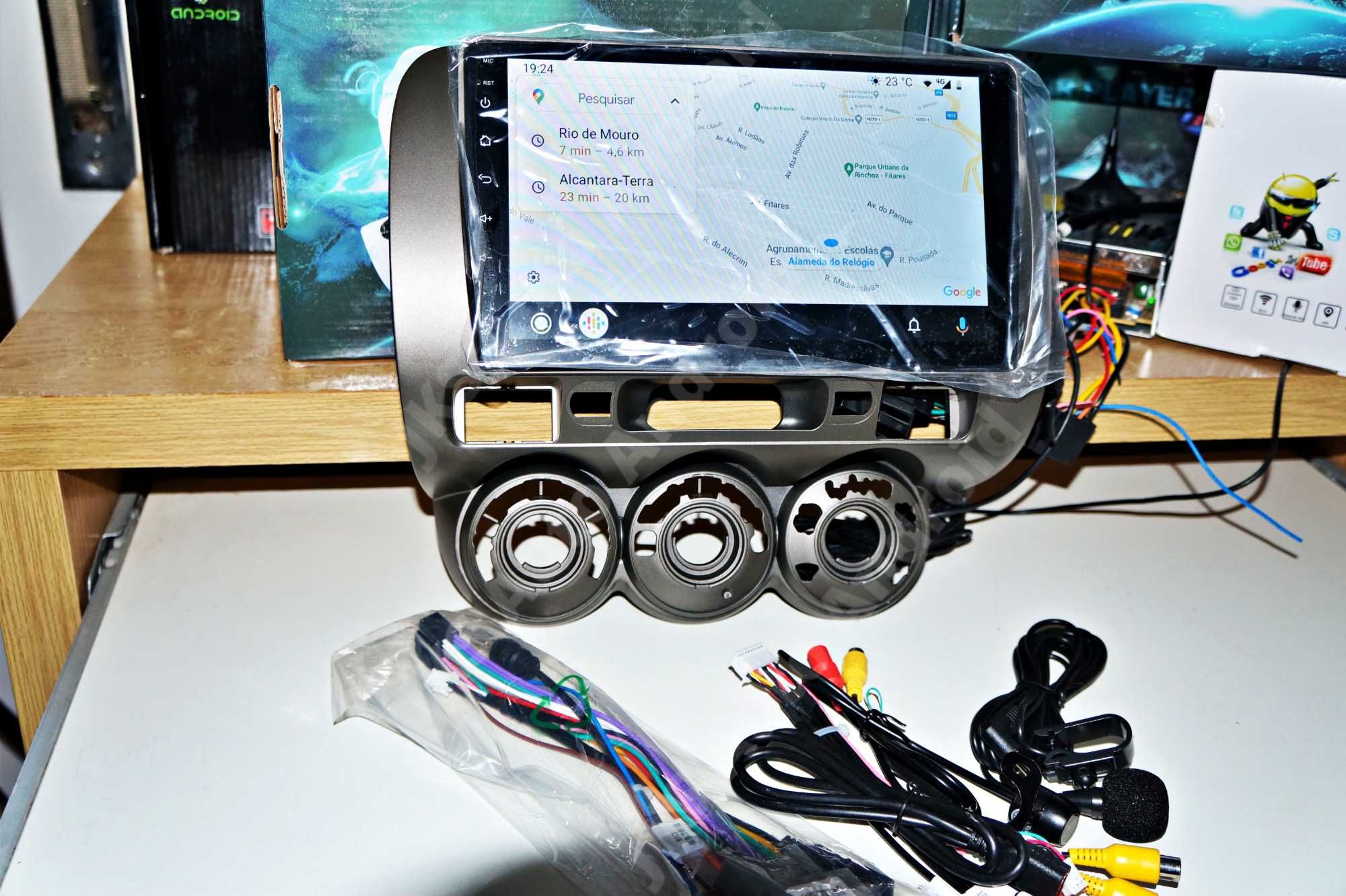 Auto Radio Honda Jazz/City Android 13 Carplay Android Auto/Montagem