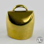 Campainha em bronze com banho dourado