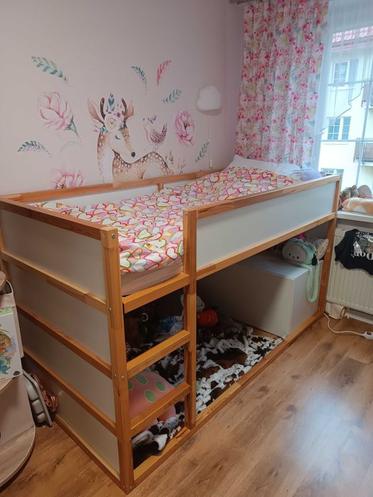 Łóżko piętrowe Ikea Kura