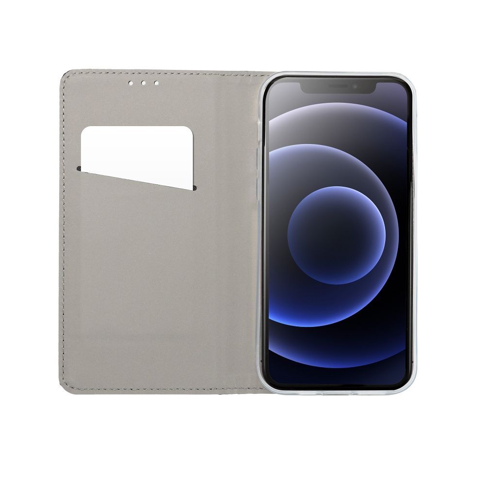 Etui Z Klapką Smart Samsung A14  Czarny + Szkło 9H