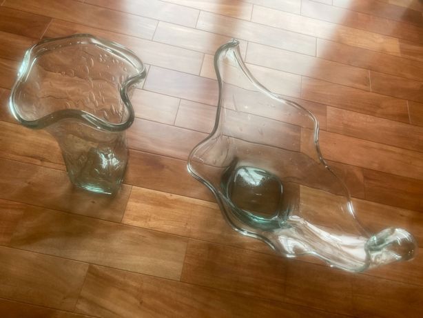 wazon i misa szkło sodowane bąble