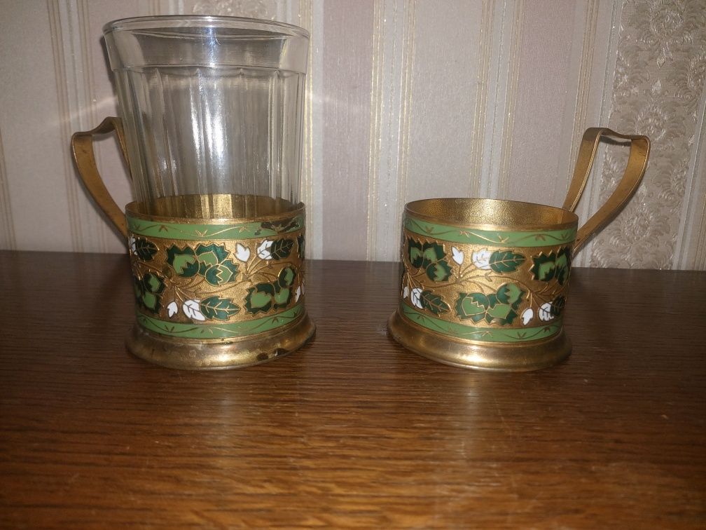 Підстаканники подстаканник Латунь Підсклянник