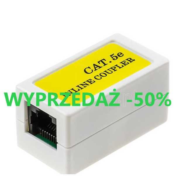 Łącznik Adapter ethernetowy INLINE COUPLER UTP k.5e 2xRJ-45. 10 SZTUK