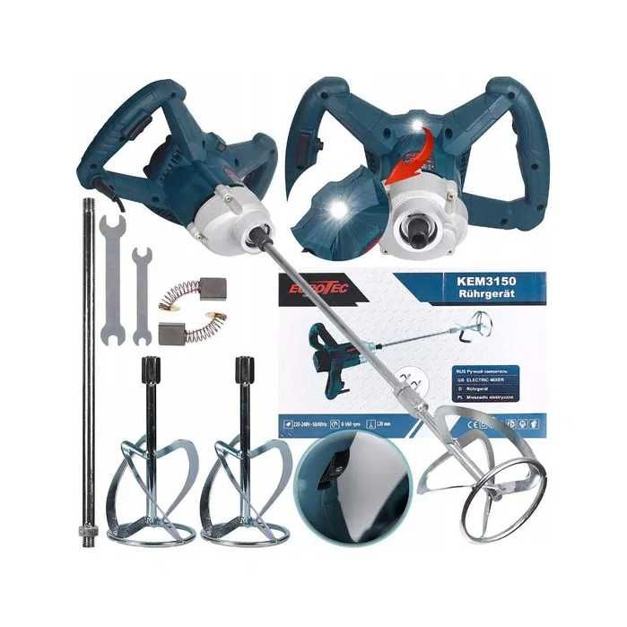 Mieszadło Elektryczne Do Zapraw Kleju Gipsu Betonu X2 Mieszalniki 3150