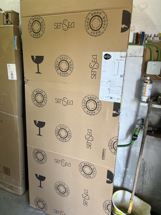 Frontal Duche 140x2 Altura vidro 8mm Italbox