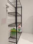HEAVY DUTY Prateleiras metálicas pretas de 4 camadas/Black metal shelf