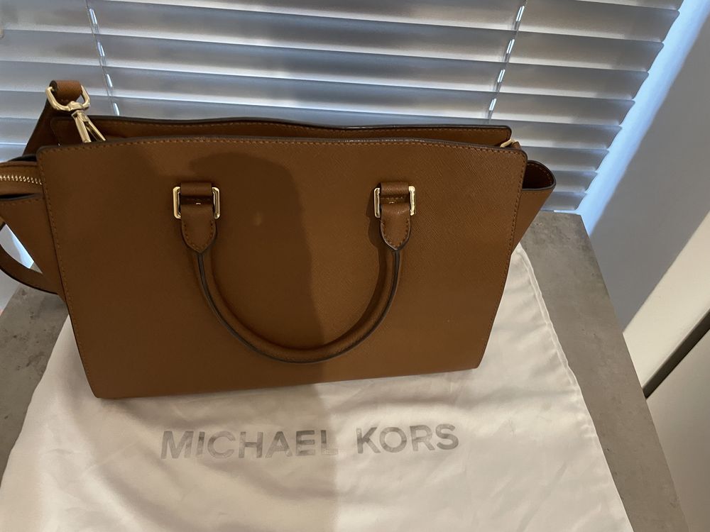 Piękna torebka Michael  Kors Selma large oryginalna jak nowa camel