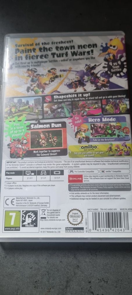 Splatoon 2 nitendo switch