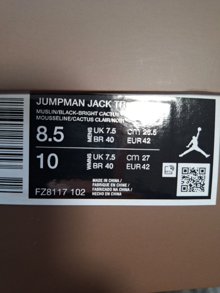 Nice Jordan Jumpman Jack TR Travis Scott Bright Cactus