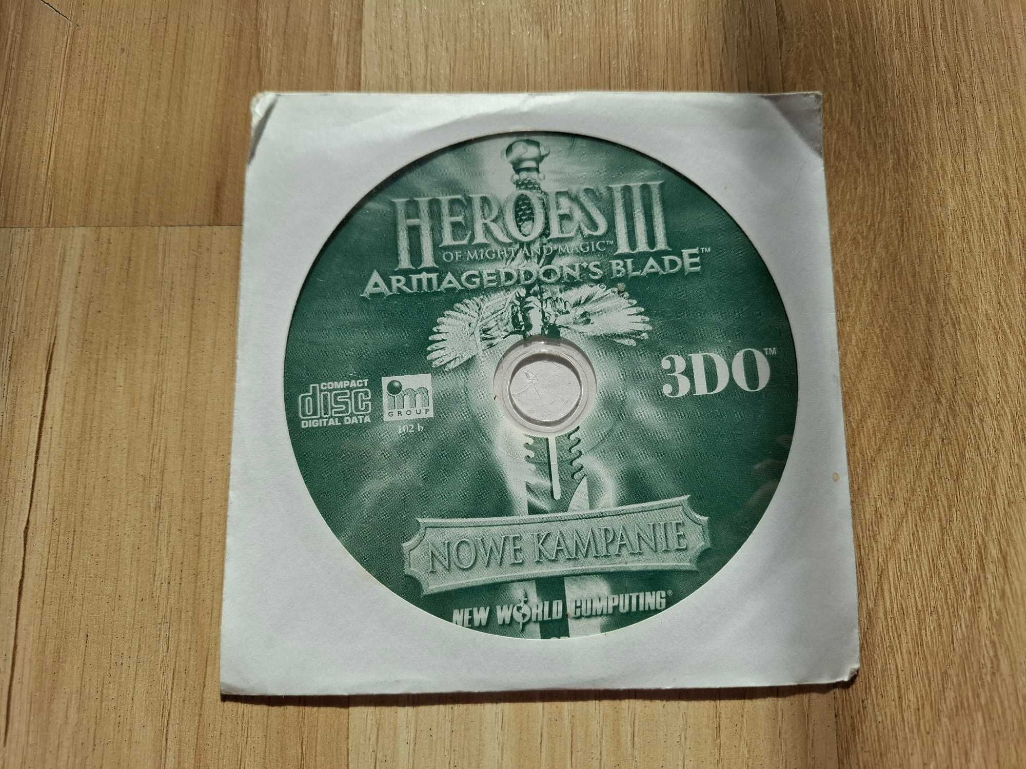 Heroes of Might and Magic III 3 Armageddon's Blade PC CD 1999 PL 3DO