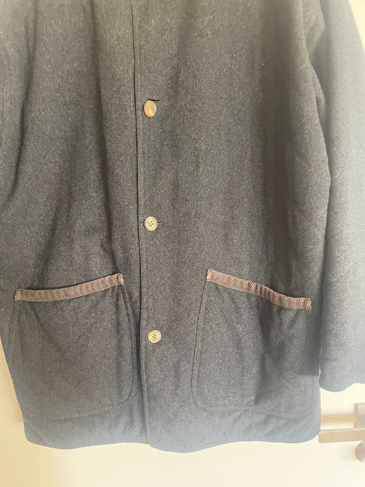 Casaco Parka - cinzento escuro com forro em bege