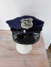 Czapka przebranie policjant policjantka dla dorosłych. A1806