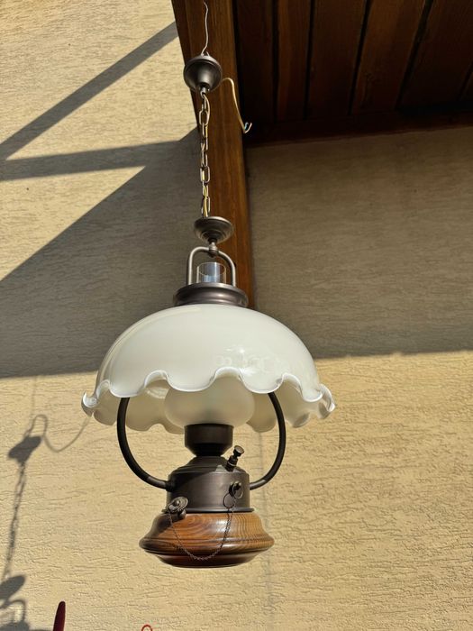 Lampa sufitowa stylowa żyrandol zwis wisząca okrętowa holenderska skla