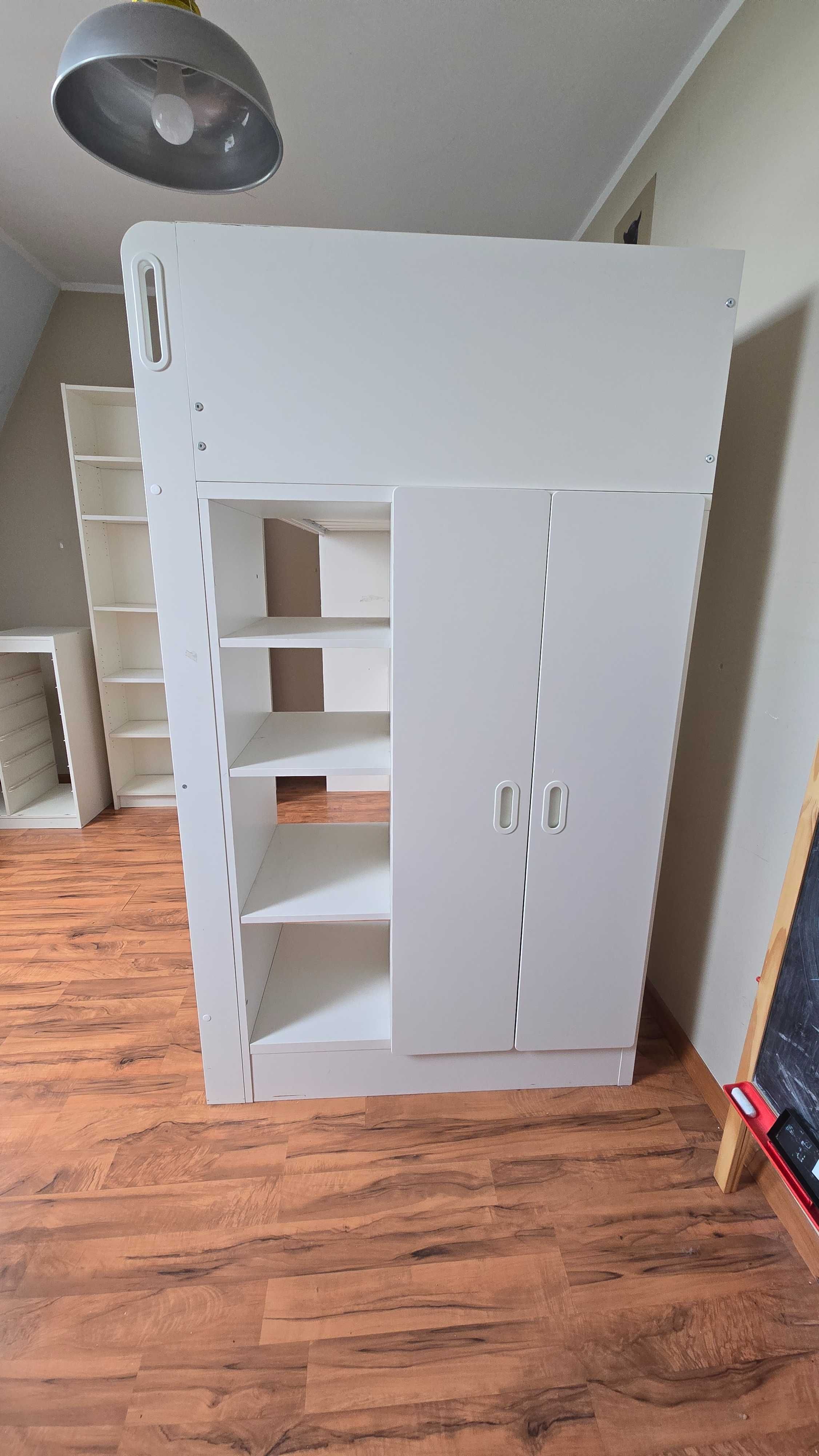Łóżko piętrowe IKEA SMÅSTAD – biały