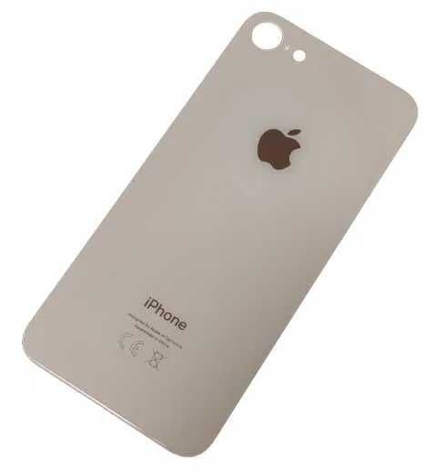 Tylne szkło / Klapka / Plecki / Panel do iPhone 8 – Złoty+Czarny