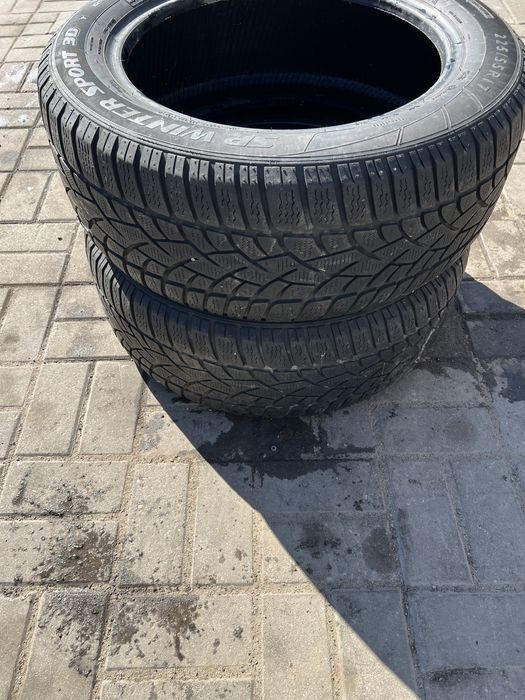 Opony opona x2 zima Run Flat dunlop 225/55 r 17 6mm 2019