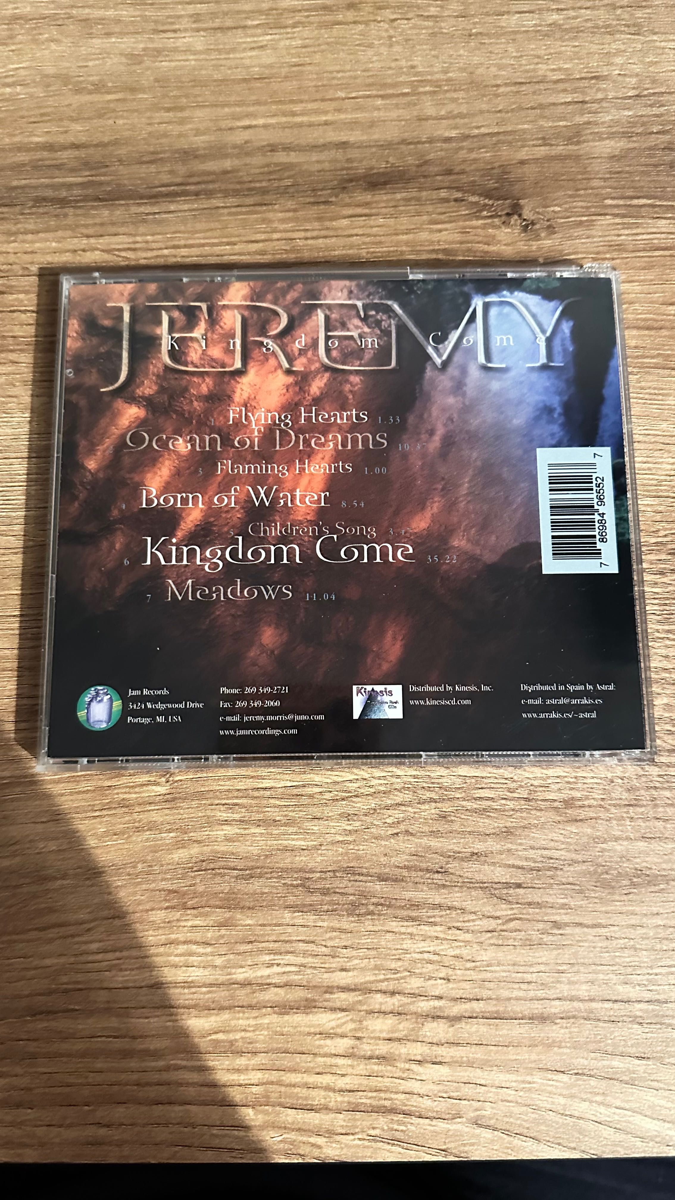 Jeremy Kingdom Come CD 2002 Progressive Rock Electronic Jeremy Morris