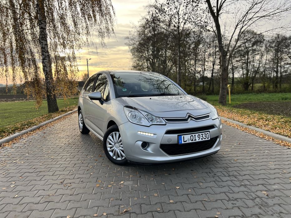 Citroen C3 • 1.6 HDI • 2015r • LED • Bogate wyposażenie • 1-właściciel