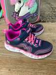 Нові кросівки  Skechers (2025) для дівчинки р.32 миготять сердечки
