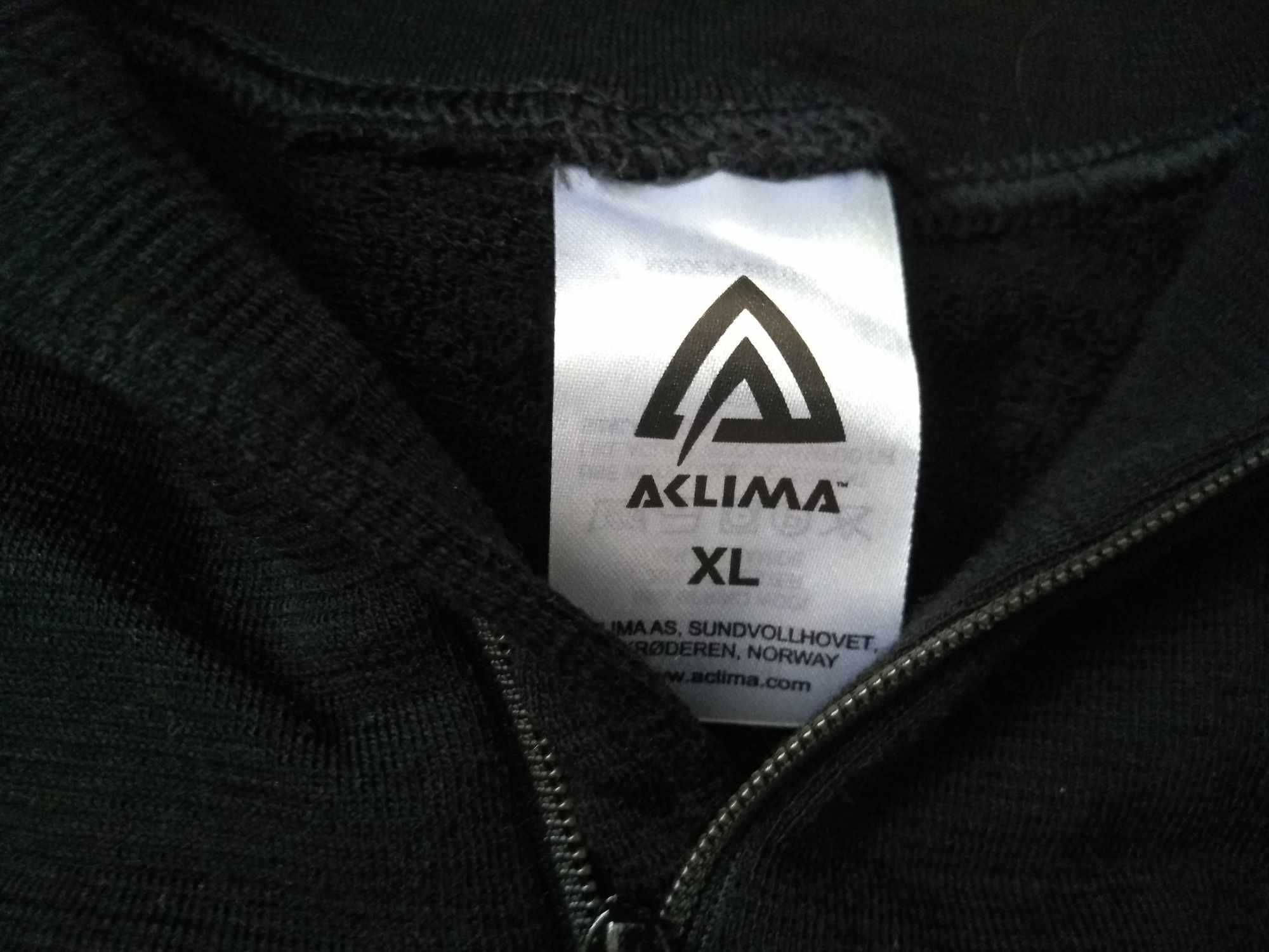 Aclima Hot Wool Polo Zip Unisex size Xl bluza Merino