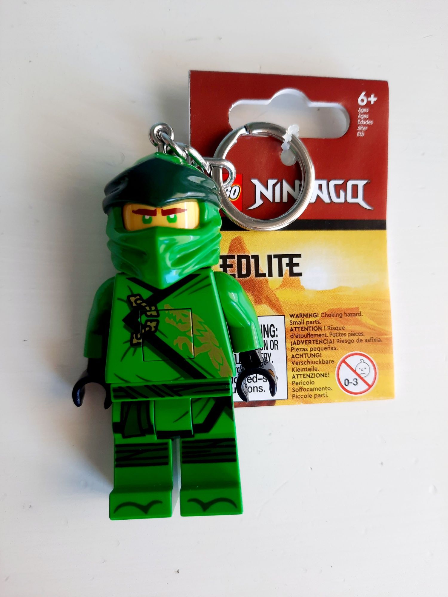 Porta-chaves luminoso LEGO Ninjago - NOVO e selado