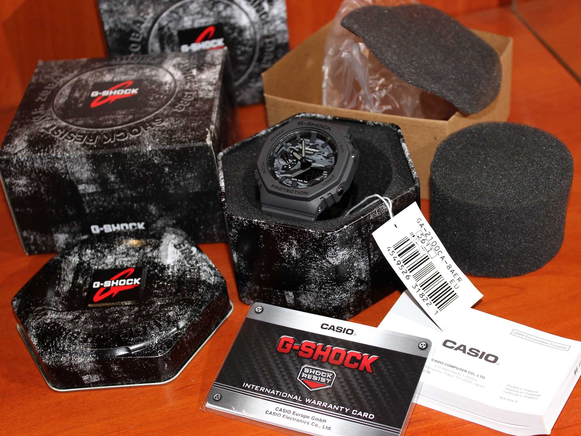 Casio G-Shock GA-2100CA-8AER 8A наручний годинник оригінал новий часы