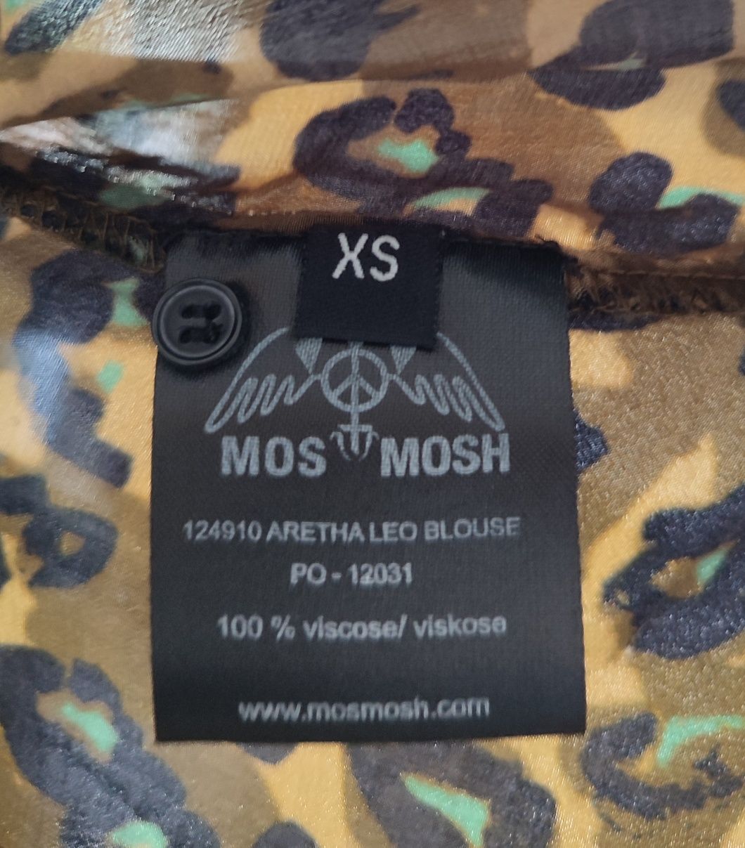 Panterkowa koszula z baskinką Mos Mosh rozm. XS 100% wiskoza