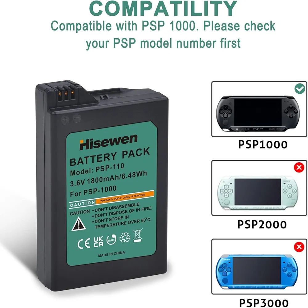 Аккумулятор для SONY PSP 1000