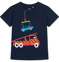 T-shirt Koszulka dziecięca chłopięca Bawełna granatowy 98 Laweta  Endo