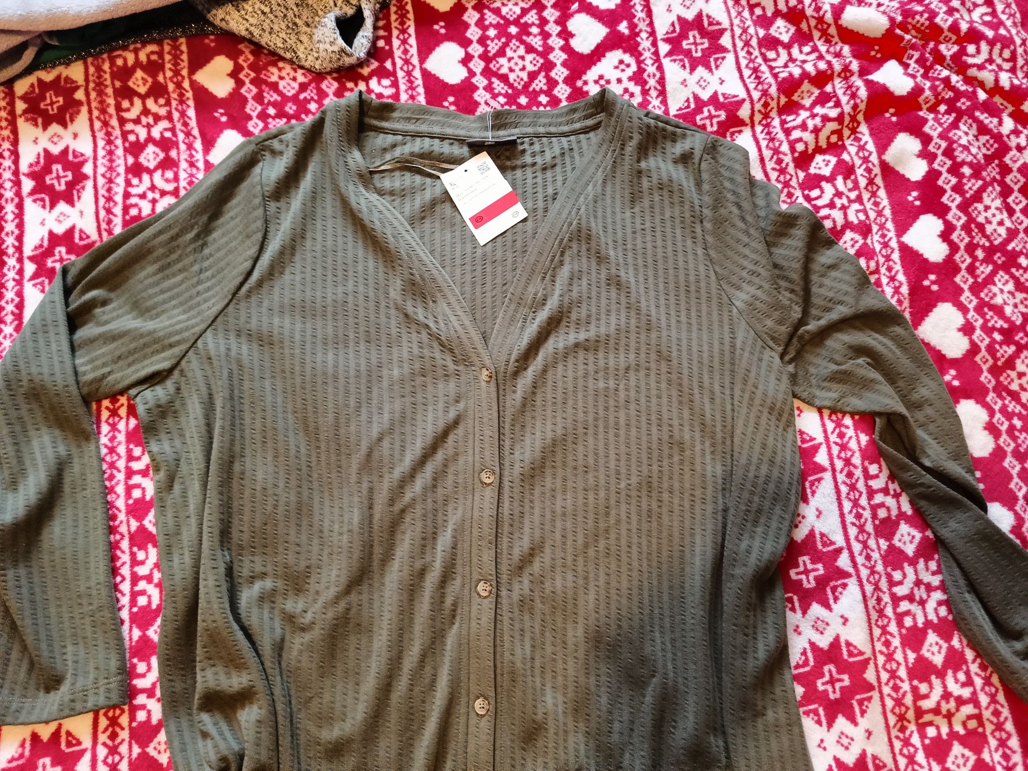 Bluzka koszulowa khaki C&A r 50