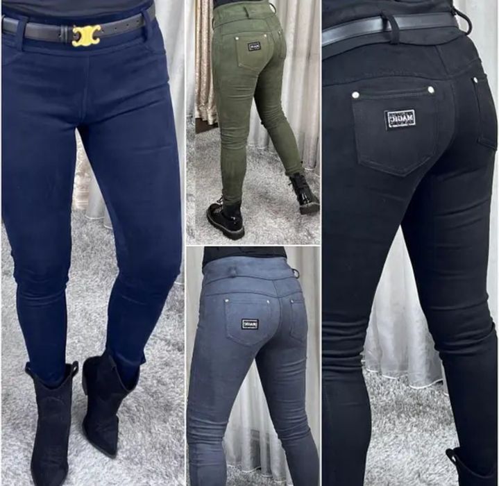 Штани, джеггінси, лосіни  із замші стрейч, нові!