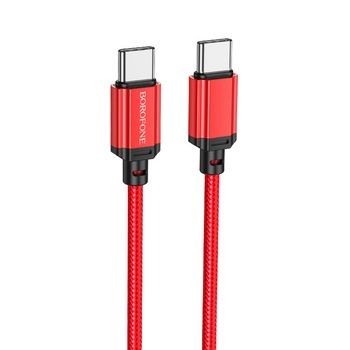 Borofone Kabel BX87 Sharp - Typ C na Typ C - PD 60W 1 metr czerwony
