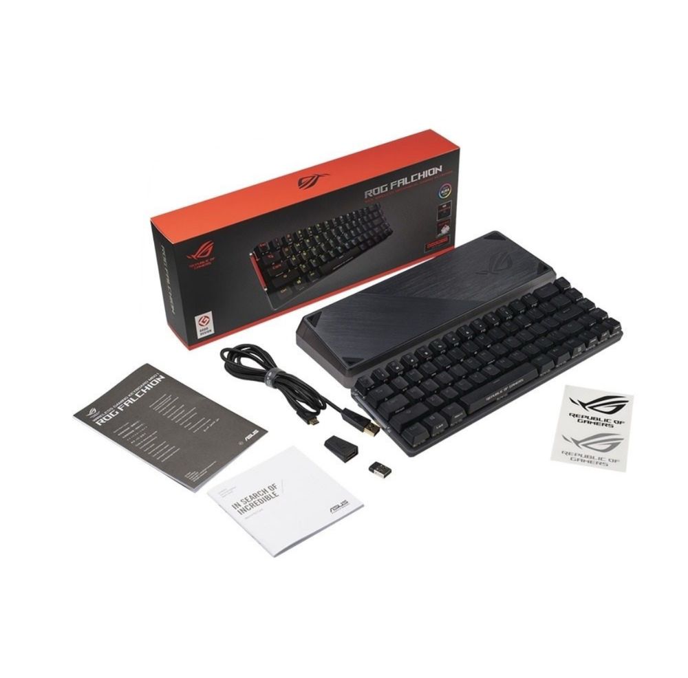 Teclado Rog Falchion 65% ISO PT-PT Switch MX Cherry Red Wireless Preto