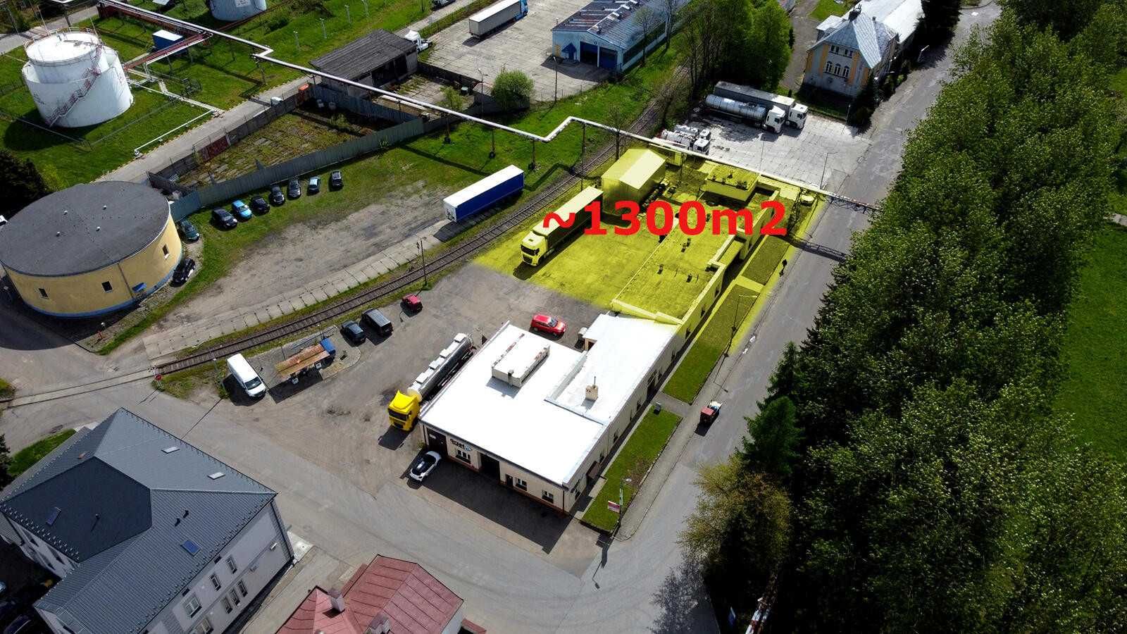 OBIEKT KOMERCYJNY z placem manewrowym i zapleczem sanitarnym, JASŁO