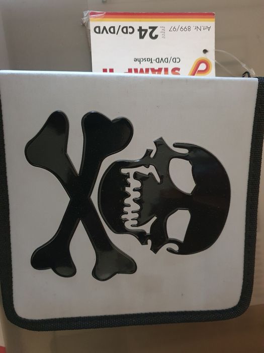 Bolsa para CD/DVD caveira