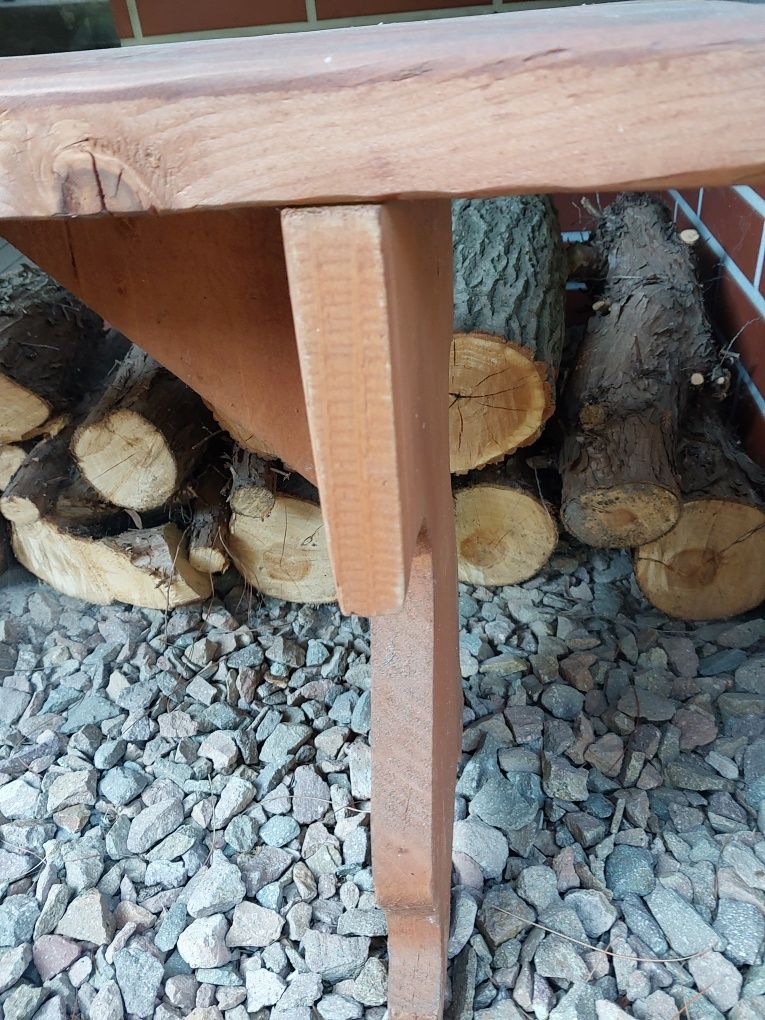 Stół i lawki drewniane,duuzy