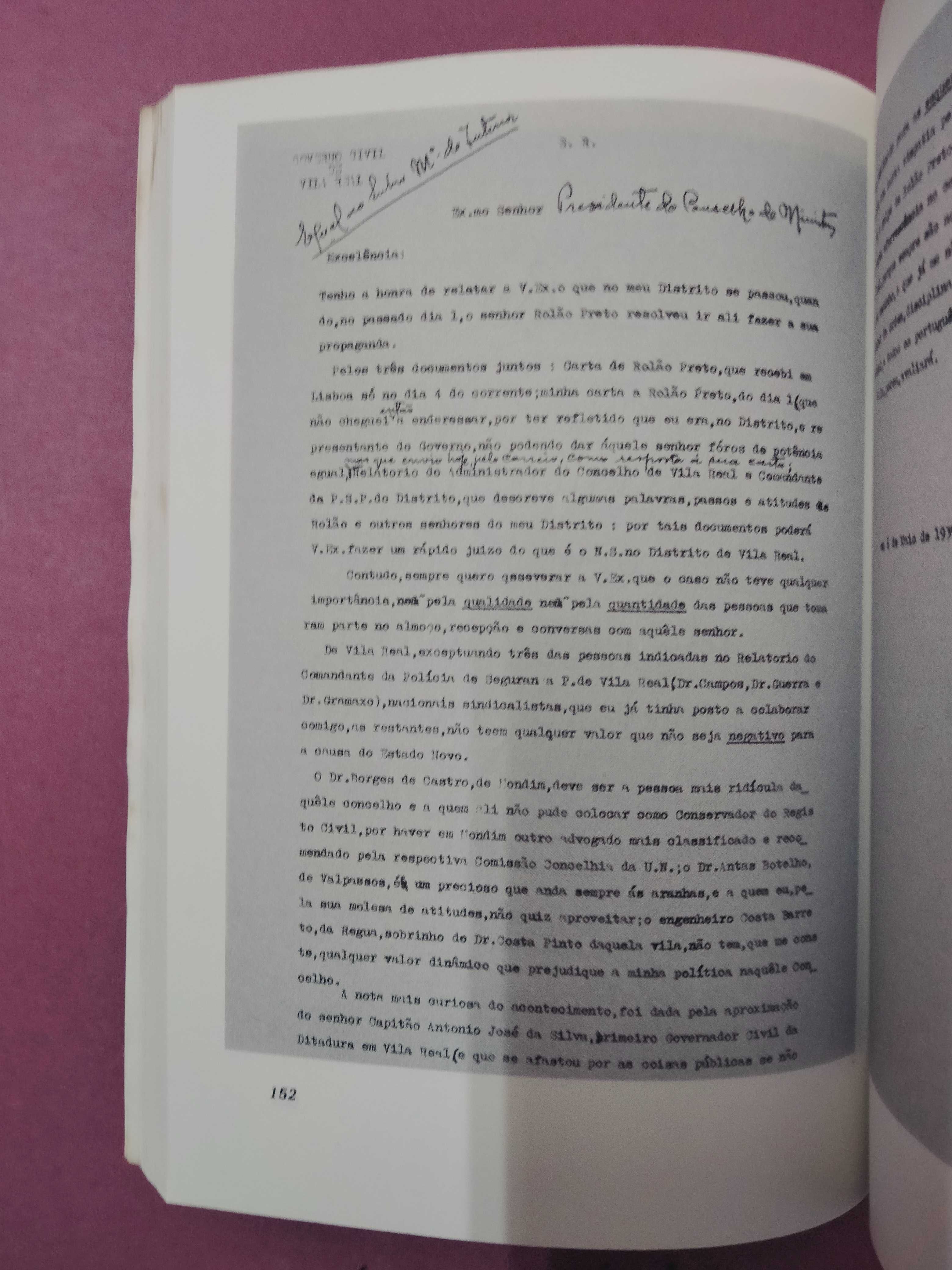 Relatórios Para Oliveira Salazar (1931 a 1939) - Assis Gonçalves