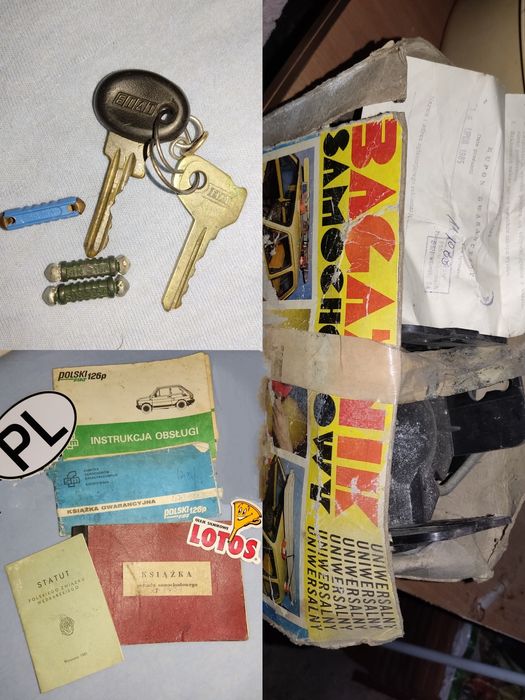 Bagażnik Fiat 126p przyssawki