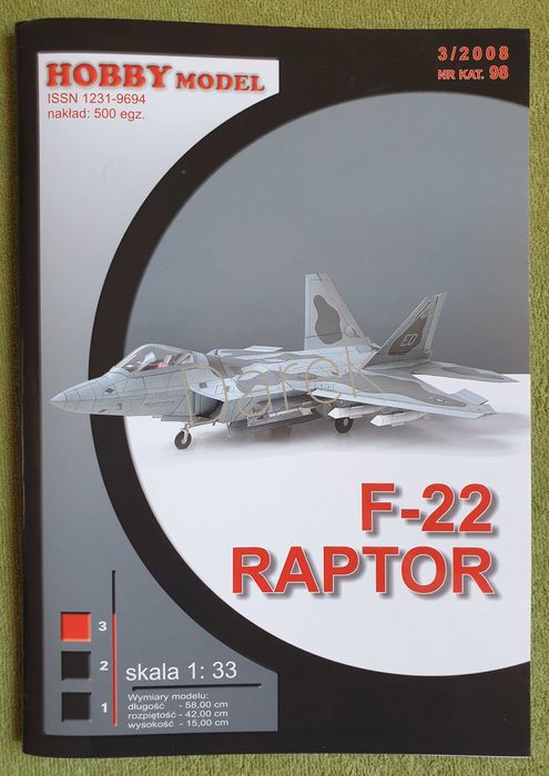 F-22 RAPTOR Hobby Model 3/2008