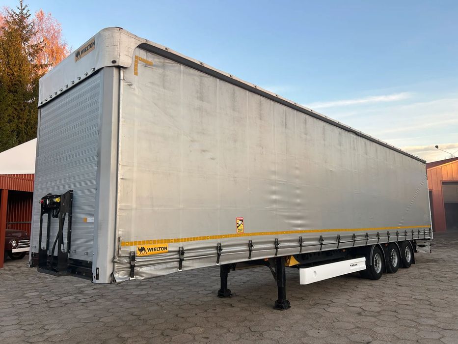 Wielton FIRANKA MEGA / OSIE SAF / 2022 ROK / PODNOSZONA OŚ / PODNOSZONY DACH !! FIRANKA MEGA R 19.5 / DACH PODNOSZONY REGULOWANY / OSIE SAF / OŚKA PODNOSZONA !!  Bardzo ładny stan naczepy / 06.2022 ROK / Podnoszony regulowany dach
